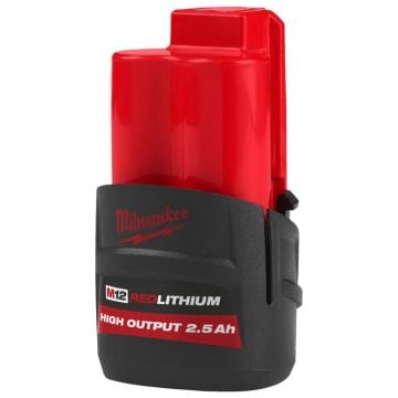 Milwaukee M12 HB2.5 12v HIGH OUTPUT 2.5Ah Li-Ion Battery