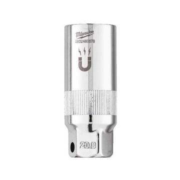 Milwaukee 3/8" Drive 20.8mm Magnetic Spark Plug Socket 4932480678