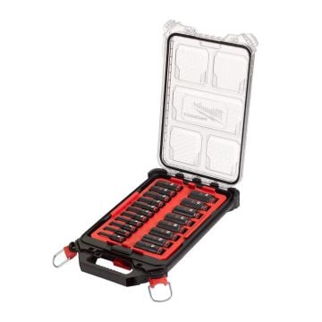 Milwaukee SHOCKWAVE PACKOUT 3/8" Drive Impact Socket Set x19 Pcs 4932480946