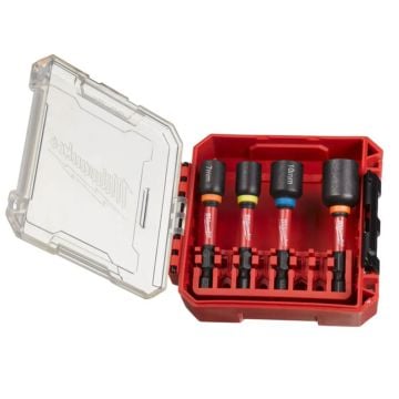 Milwaukee SHOCKWAVE Impact Duty Magnetic Nut Driver Set x4 Pcs 4932492445