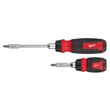 Milwaukee 14-In-1 Ratchet Multi Bit Screwdriver & 8-In-1 Compact Ratcheting Multi Bit Screwdriver Set