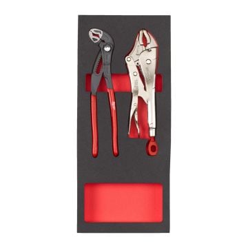 Milwaukee 4932493255 Waterpump & Locking Pliers Set Foam Insert x2 Pcs
