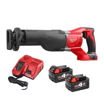 Milwaukee M18 BSX-402C Sawzall 18v Heavy Duty Reciprocating Saw Inc 2x 4.0Ah Batts