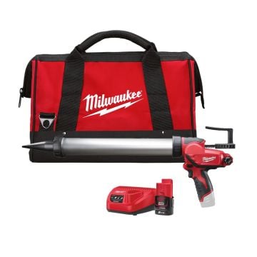 Milwaukee M12 PCG/600A-201B 12v 600ml Caulking Gun Inc 1x 2.0Ah Battery