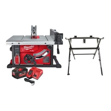 Milwaukee M18 FUEL FTS210-121B ONE-KEY 18v 210mm Table Saw Inc 1x 12.0Ah HO Battery + TSS 1000 Saw Stand