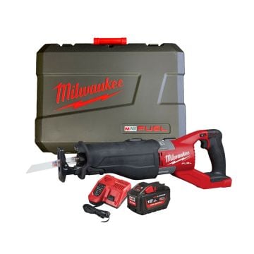 Milwaukee M18 FUEL FSX-121C Super Sawzall 18v Reciprocating Saw Body Only In Carry Case Inc 1x 12.0Ah HO Batt