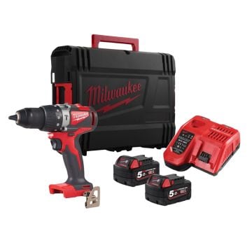 Milwaukee M18 BLPD2-502X 18v 13mm Cordless Brushless Combi Drill Inc 2x 5.0Ah Batts