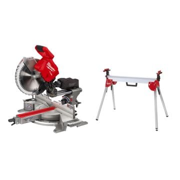 Milwaukee M18 FUEL FMS305-0 ONE-KEY 18v Cordless 305mm Mitre Saw Body Only + MSL 2000 Saw Stand