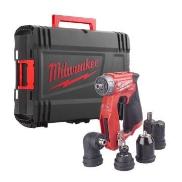 Milwaukee M12 FUEL FDDXKIT-0X 12v 4-In-1 Installation Drill Driver Body Only In Carry Case