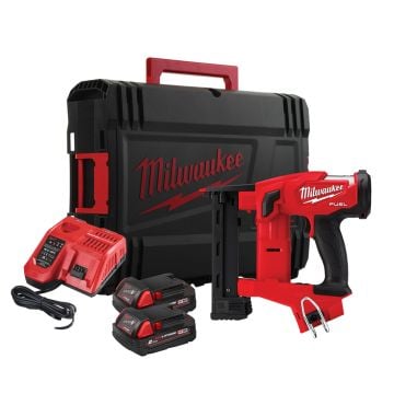 Milwaukee M18 FUEL FNCS18GS-202X 18v Brushless Narrow Crown Stapler Inc 2x 2.0Ah Batts