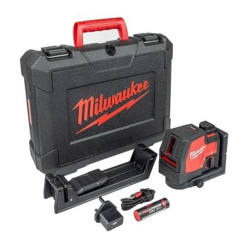 Milwaukee L4 CLL-301C 4v Green Cross Line Laser Inc 1x 3.0Ah Battery