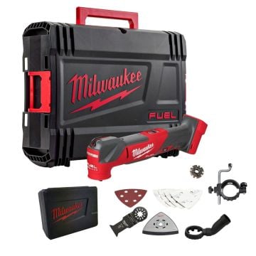 Milwaukee M18 FUEL FMT-0X 18v Cordless Brushless Multi Tool Body Only In Carry Case Inc 1x Attachment Box