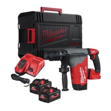 Milwaukee M18 FUEL ONEFHPX-552X ONE-KEY 18v 32mm SDS+ Hammer Drill Inc 2x 5.5Ah Batts In Carry Case