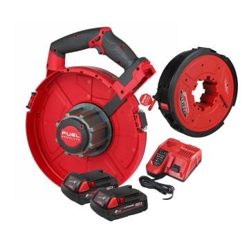 Milwaukee M18 FUEL FPFT-202 30m NC SET Fishtape Kit Inc 2x 2.0Ah Batteries