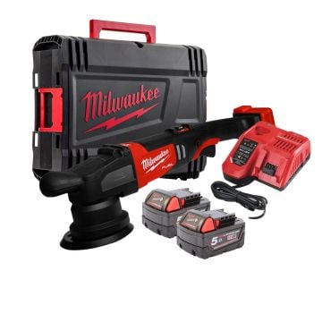 Milwaukee M18 FUEL FROP21-502X 18v Brushless Random Orbital Polisher Inc 2x 5.0Ah Batts