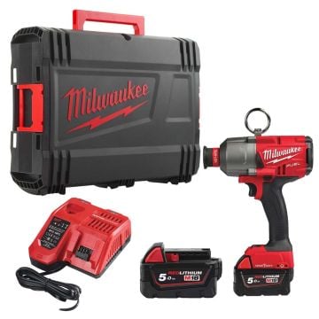 Milwaukee M18 FUEL ONEFHIWH716-502X ONE-KEY 18v 7/16" High Torque Impact Wrench Inc 2x 5.0Ah Batts