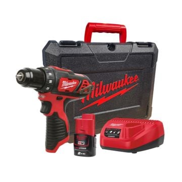 Milwaukee M12 BDD-201C 12v Sub Compact Drill Driver Inc 1x 2.0Ah Battery