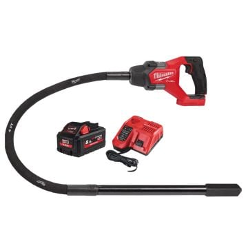 Milwaukee M18 FUEL FCVN12-551 18v Needle Concrete Vibrator 1.2m Inc 1x 5.5Ah Battery