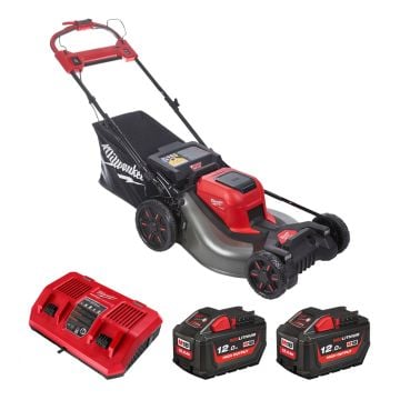 Milwaukee M18 FUEL F2LM53-122 18v Brushless Mower Kit Inc 2x 12.0Ah HO Batts