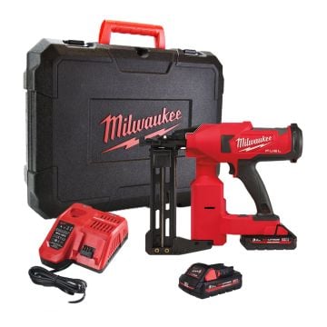 Milwaukee M18 FUEL FFUS-302C 18v Brushless Fencing Utility Stapler Inc 2x 3.0Ah Batts