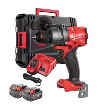 Milwaukee M18 FUEL FPD3-502X 18v 13mm Brushless Combi Drill Inc 2x 5.0Ah Batts 4933479861