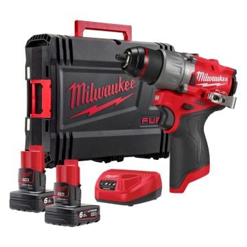 Milwaukee M12 FUEL FPD2-602X 12v Cordless Brushless Combi Drill Inc 2x 6.0Ah Batts
