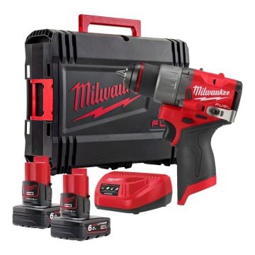 Milwaukee M12 FUEL FDD2-602X 12v Brushless Sub Compact Drill Driver 2x 6.0Ah Batts