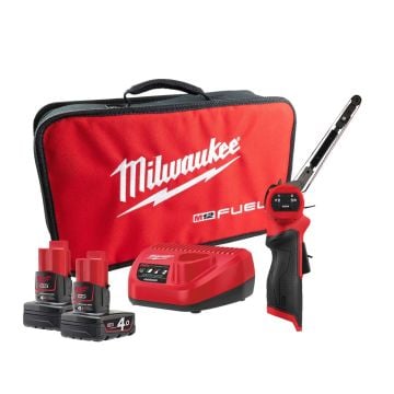 Milwaukee M12 FUEL FBFL13-402B 12v 13mm Brushless Belt Sander File Inc 2x 4.0Ah Batts