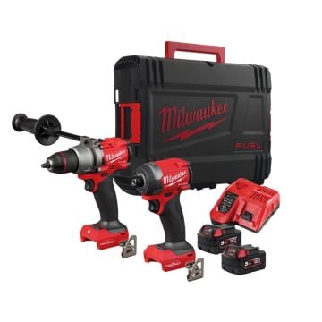 Milwaukee M18 FUEL ONEPP2A3-502X ONE-KEY Drill Twin Pack Inc 2x 5.0Ah Batts