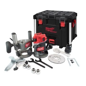 Milwaukee M18 FUEL FR12KIT-0P 18v 12mm Brushless Router Kit In PACKOUT Carry Case