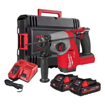 Milwaukee M18 FUEL FHAC16-302X 18v Brushless 4-Mode 16mm SDS+ Hammer Drill Inc 2x 3.0Ah HIGH OUTPUT Batts