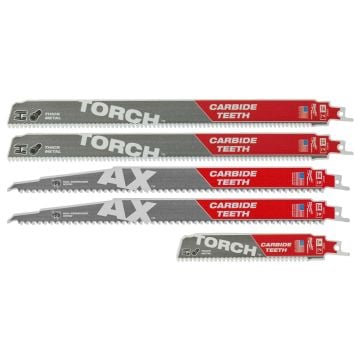 Milwaukee 49472206 Sawzall Carbide Demolition Reciprocating Saw Blades x5 Pcs