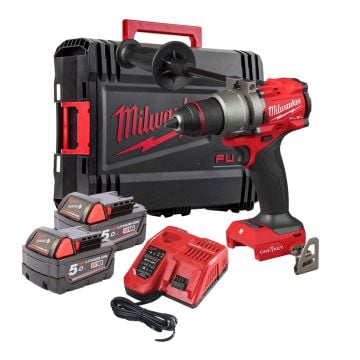 Milwaukee M18 FUEL ONEPD3-502X ONE-KEY Brushless Combi Drill Inc 2x 5.0Ah Batts
