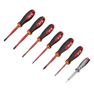 Milwaukee 4932478738 7 Piece Tri-Lobe VDE PZ Screwdriver Set