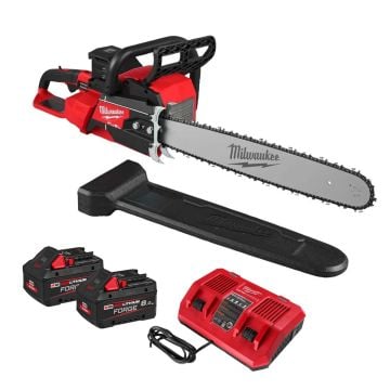 Milwaukee M18 FUEL F2CHS50-802 18v Dual Battery Brushless 50cm Chainsaw Inc 2x 8.0Ah FORGE Batts