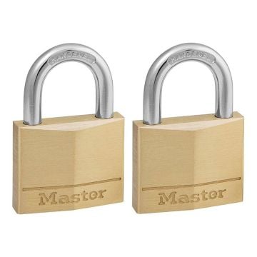 Master Lock 140T Solid Body Padlock x2 Pcs