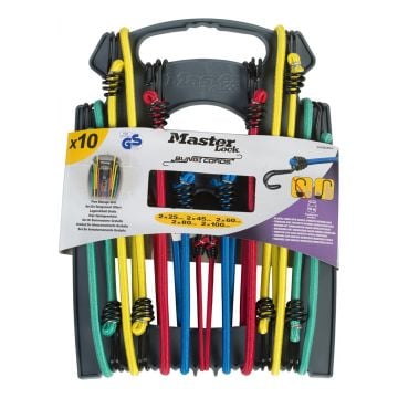 Master Lock 3043E Reverse Hook Twin Wire Bungee Organiser x10 Pcs