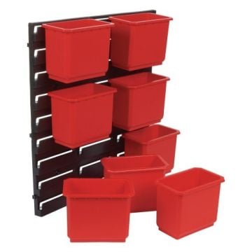 Trend MS/P/RACK/8 Pro Storage Wall Rack With 8 Medium Bins