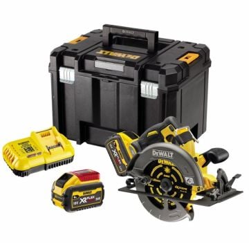 DeWalt DCS578X2-GB 54v XR FLEXVOLT Brushless 190mm Circular Saw Inc 2x DCB547 Batts