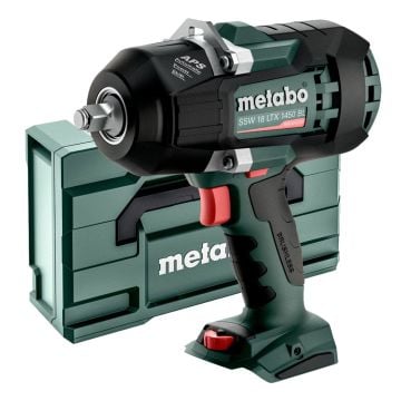 Metabo SSW 18 LTX 1450 BL Brushless 1/2" Impact Wrench Body Only In MetaBOX 145 L Carry Case