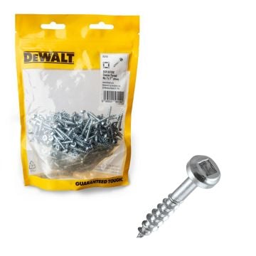 DeWalt DXPJS725E 25mm Square Flange Self-Tapping Pocket Hole Coarse Thread Screws x250 Pcs