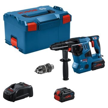 Bosch Professional GBH 18V-28 CF Brushless SDS+ Hammer Drill Inc 2x 5.5Ah ProCORE Batts 0611921075