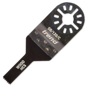Trend OB/120/C HCS Fine Detail Plunge Cut Oscillating Blade for Wood & PVC 9.5x28mm