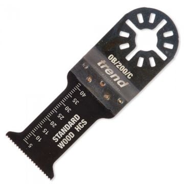 Trend OB/200/C HCS Fast Coarse Plunge Cut Oscillating Blade for Wood & PVC 30x41mm