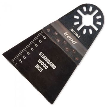 Trend OB/250/C HCS Fast Coarse Oscillating Blade for Wood, Plasterboard & PVC 64x41mm