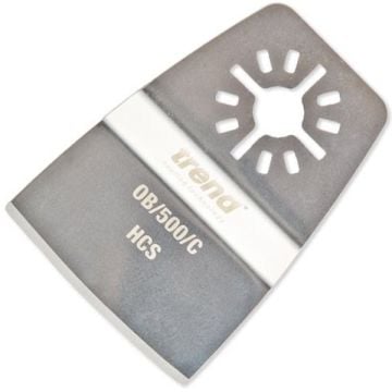 Trend OB/500/C HCS Rigid Scraper Oscillating Blade for Adhesives, Paint & Insulation Foam 50x28mm
