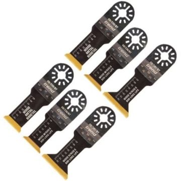 Trend OB/KIT/B x6 Pc BIM TiN Plunge Cut Oscillating Blade Set for Wood, Metal & PVC