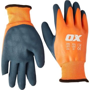 OX Tools Waterproof Thermal Latex Glove Size 10 (XL)