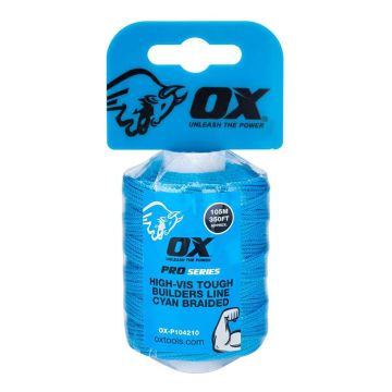 Ox Tools P104210 Braided Bricklayers Mason line 105m
