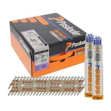Paslode 141185 3.4mm x 35mm PPNXi / PPN35Ci Twisted Electro-Galv Nails x2500 Pcs